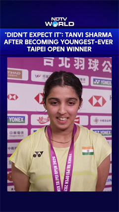 "Didn't Expect It": Tanvi Sharma After Becoming Youngest-Ever Taipei Open Winner