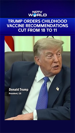 US President Donald Trump Signs Executive Order On Childhood Vaccine Recommendations