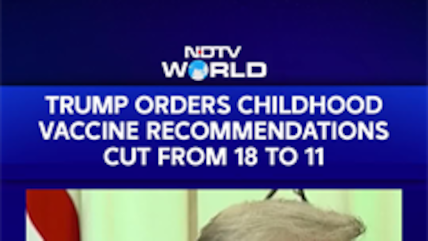 US President Donald Trump Signs Executive Order On Childhood Vaccine Recommendations