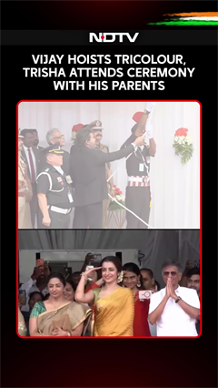 CM Vijay Leads First Independence Day Ceremony In TN, Trisha & His Parents Attend Ceremony