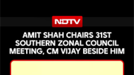 Amit Shah Chairs Southern Zonal Council Meet, CM Vijay Present