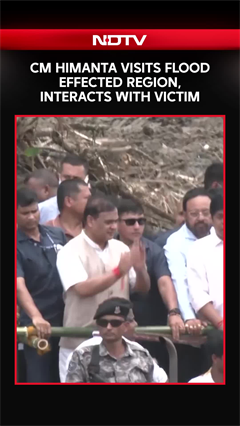 Assam Floods | CM Himanta Biswa Sarma Visits Flood-Hit Sivasagar, Meets Affected Residents