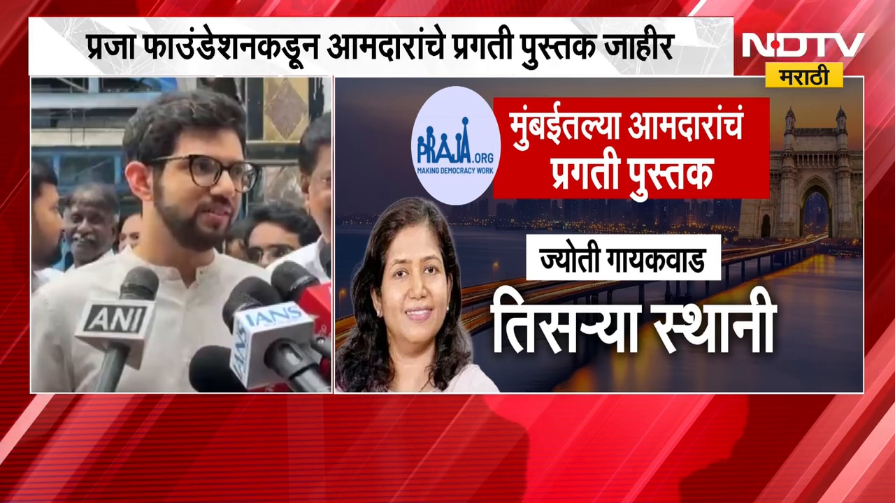 Praja Foundation कडून आमदारांचे प्रगती पुस्तक जाहीर झाल्यावर Aditya Thackeray संतापले