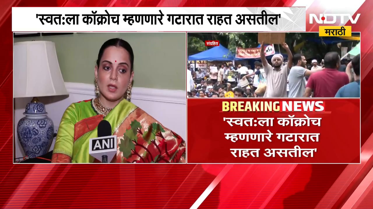 स्वतःला कॉक्रोच म्हणणारे गटारात राहत असतील; खासदार Kangana Ranaut यांचं वादग्रस्त विधान