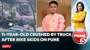 On Camera, Boy, 11, Crushed By Truck After Bike Skids Due To Pothole In Pune
