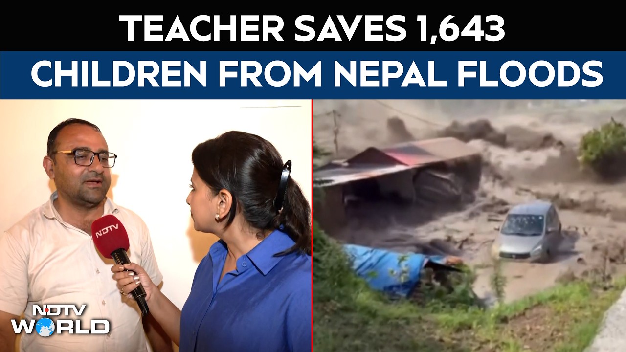 Nepal Teacher Received Flood Warning. What He Did Next Saved 1,643 Children