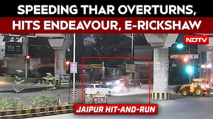Jaipur News | Thar Collides With Congress Leader's SUV In Jaipur, Then Rams E-Rickshaw