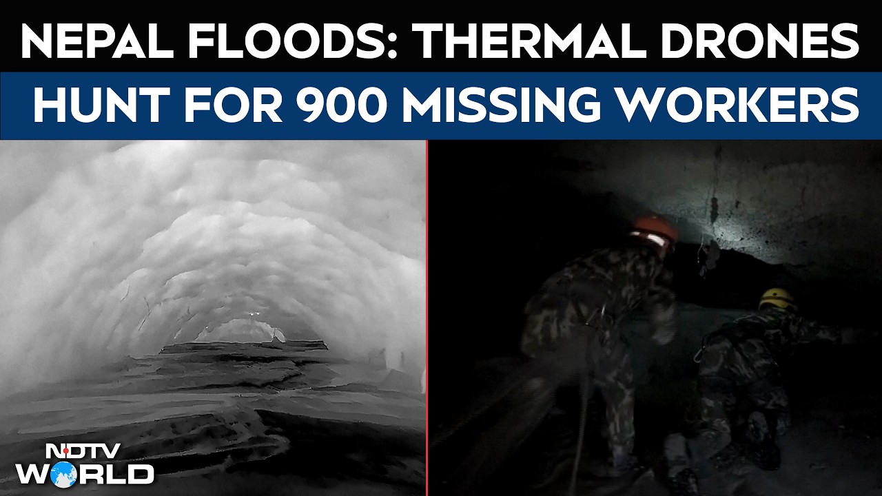 Nepal Floods: Thermal Drones Hunt For 900 Missing Workers