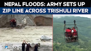 Nepal Floods: Army Sets Up Zip Line Across Trishuli River