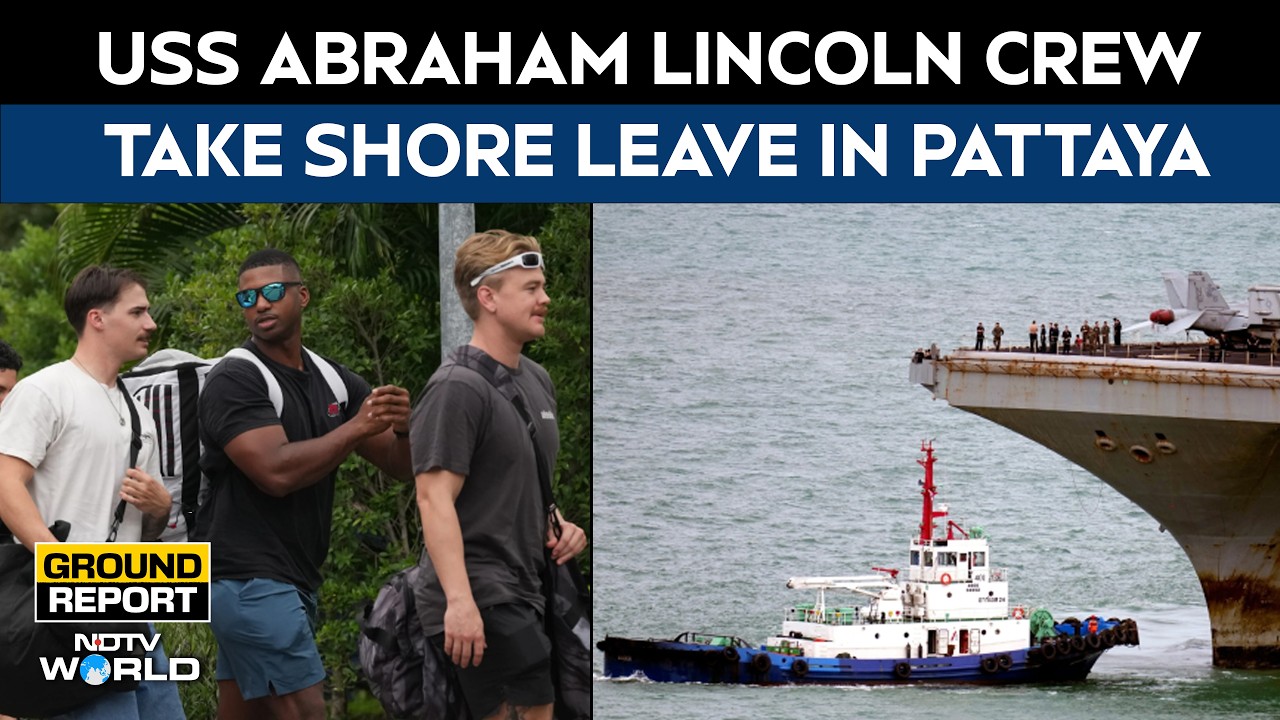 USS Abraham Lincoln Crew Take Shore Leave In Pattaya After 286 Days