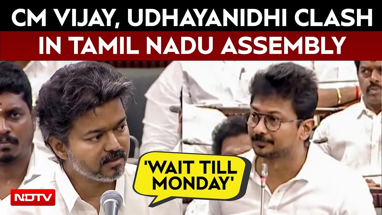 Tamil Nadu Assembly Debate Intensifies Over Law and Order Between CM Vijay and Opposition