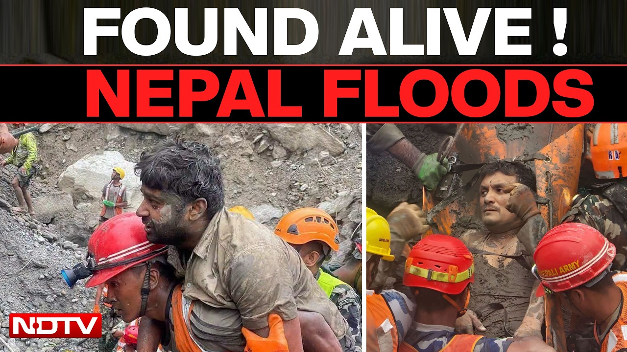 2 Rescued Alive From Hydropower Tunnel 9 Days After Nepal Floods | Nepal Floods Latest News
