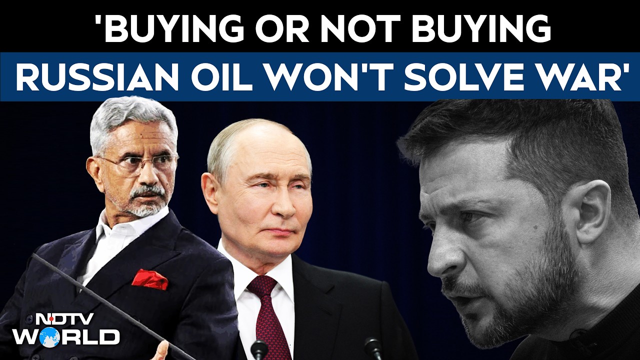 S Jaishankar News | India Defends Russia Trade: 'Buying Or Not Buying Oil Won't Solve War'