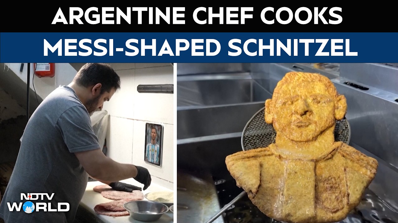 Argentine Chef Creates Lionel Messi-Shaped Schnitzel After Legend's Retirement