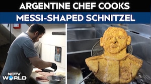 Argentine Chef Creates Lionel Messi-Shaped Schnitzel After Legend's Retirement
