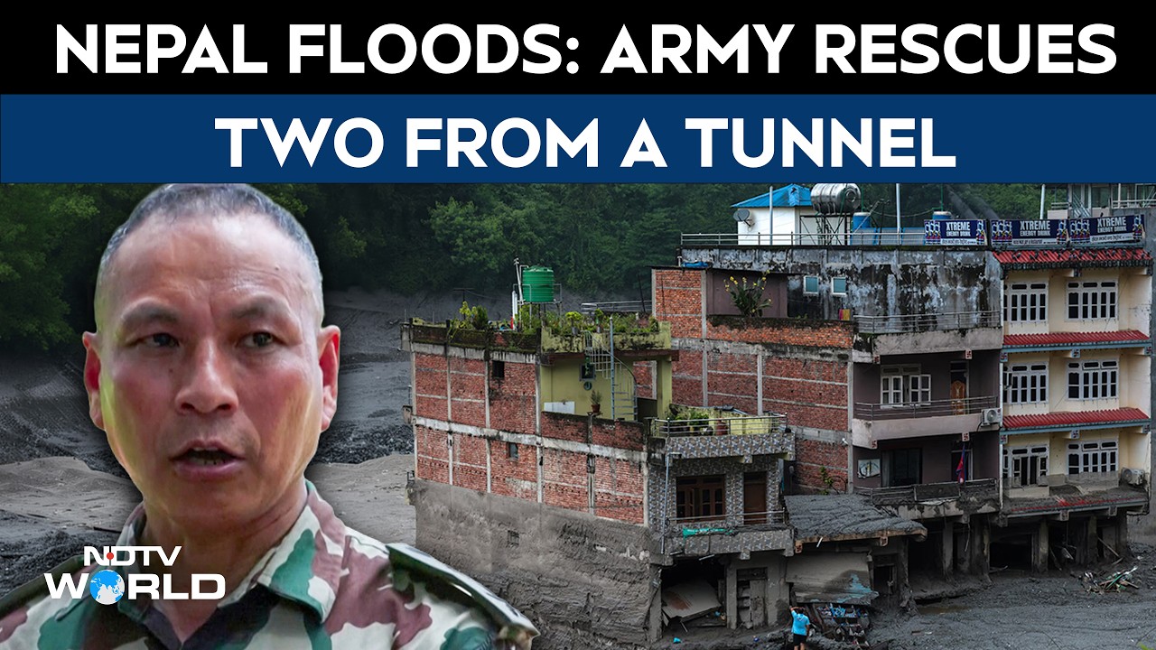 Nepal Floods | Nepali Army Says Two Survivors From Tunnel Rescued As Search Operations Continue
