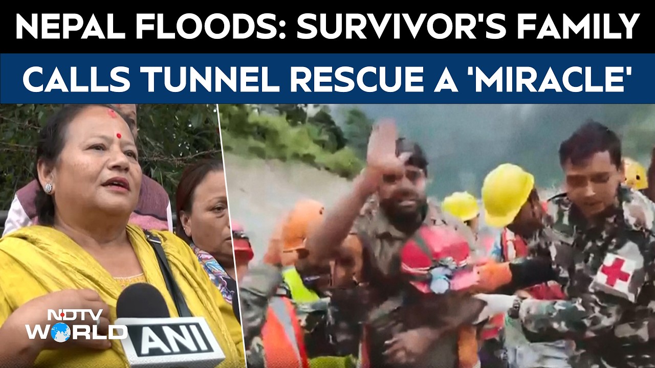 Nepal Floods | Survivor&rsquo;s Family Calls Tunnel Rescue A &lsquo;Miracle&rsquo; After Two Workers Pulled To Safety