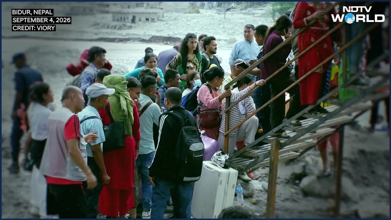 Nepal Flood: No Roads, No Bridges, Just A Cable Across The Floodwaters, Trishuli River