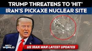 US Iran War News | Donald Trump Threatens To &lsquo;Hit&rsquo; Iran&rsquo;s Pickaxe Nuclear Site &lsquo;Very Soon&rsquo;
