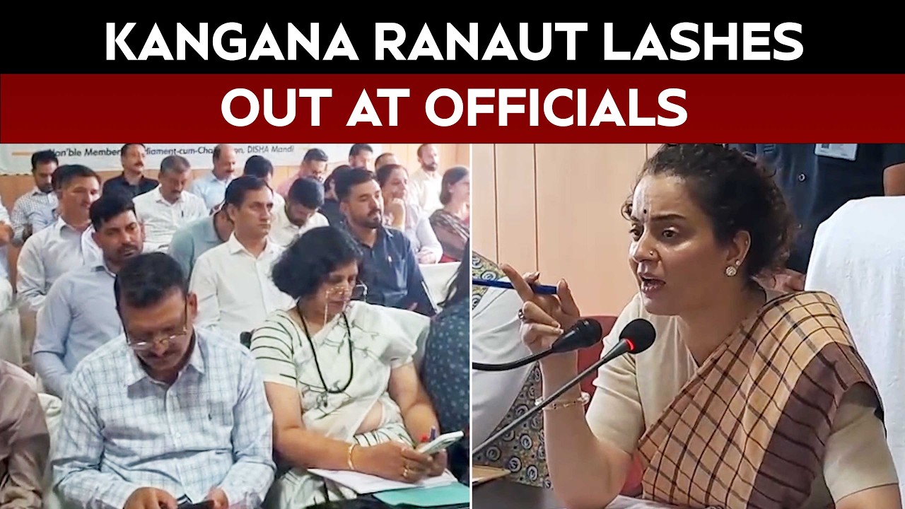 "Lazy, Incompetent": Kangana Ranaut's Fiery Exchange With Officials In Mandi