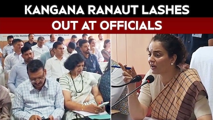 "Lazy, Incompetent": Kangana Ranaut's Fiery Exchange With Officials In Mandi
