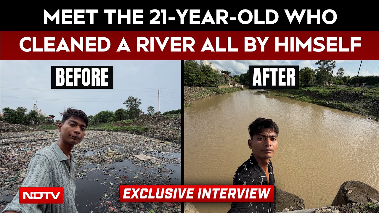 Viral Video | Meet Madhya Pradesh's 'Bittu Tabahi': 21-Year-Old Who Cleaned A River All By Himself