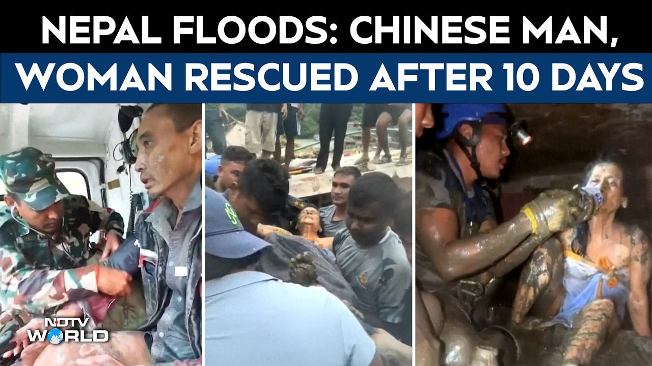 Nepal Floods | Rescuers Pull A Chinese National, Woman Alive 10 Days After Devastating Floods