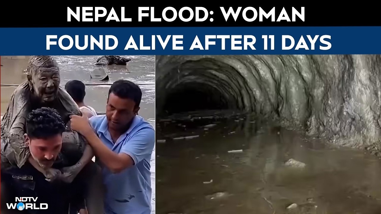 Nepal Flood Rescue: 60-Year-Old Woman Found Alive After 11 Days, Tunnel Search Continues