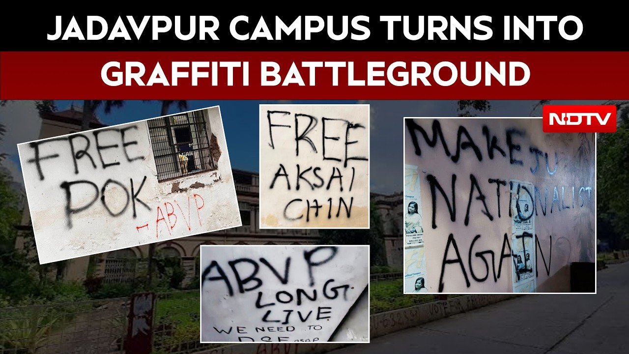 Jadavpur University Campus Sees Graffiti War, ABVP-Left Clash