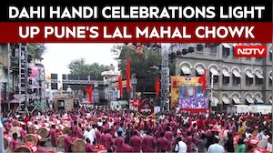 Dahi Handi Celebrations Light Up Pune's Lal Mahal Chowk