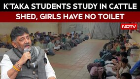 Cow Shed Becomes School As Karnataka's Hassan Students Lack Basic Facilities