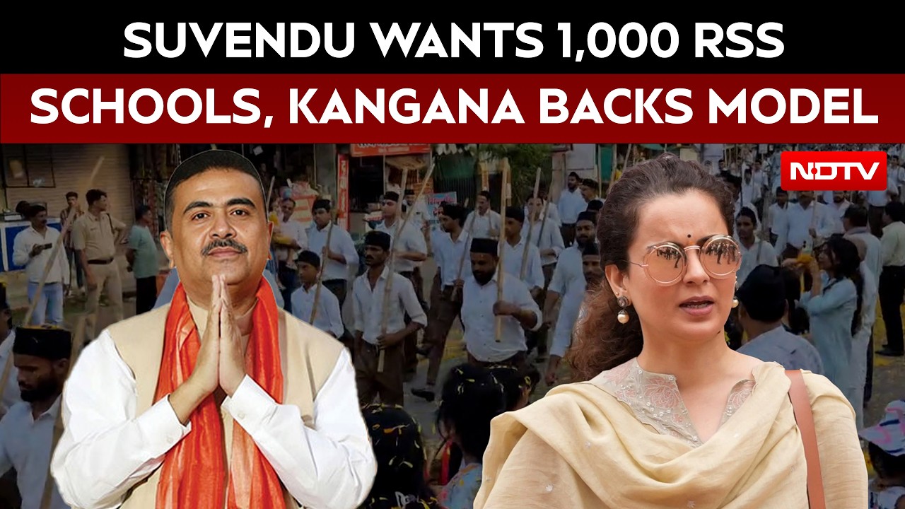 Suvendu Adhikari Backs RSS Schools In Bengal, Kangana Ranaut Pushes Model In Himachal