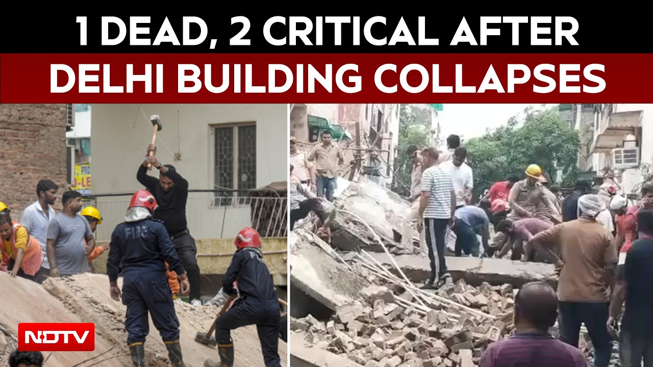 Delhi Building Collapse: 6 Rescued From Satya Niketan Rubble, Police To Register Case