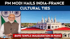 PM Modi Hails India-France Cultural Ties At BAPS Hindu Mandir Inauguration In Paris