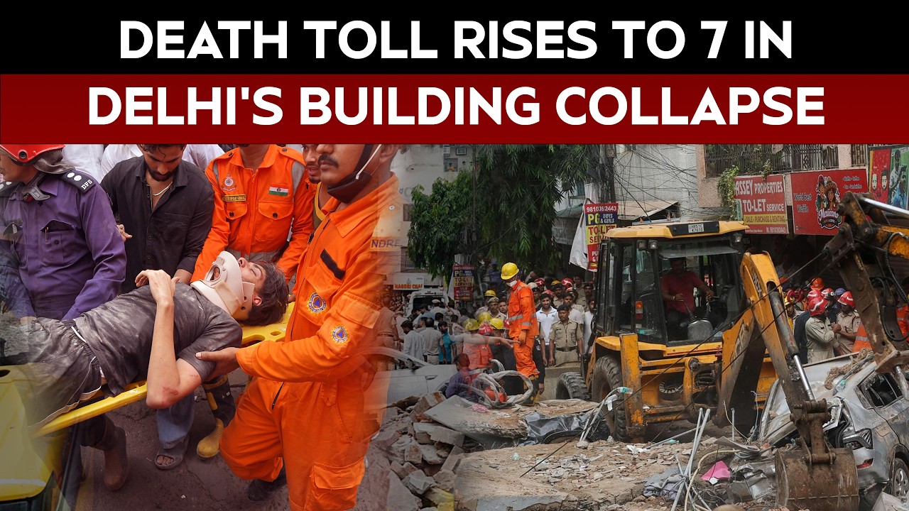 Delhi Building Collapse: Death Toll Rises To 7, Rescue Operation Continues