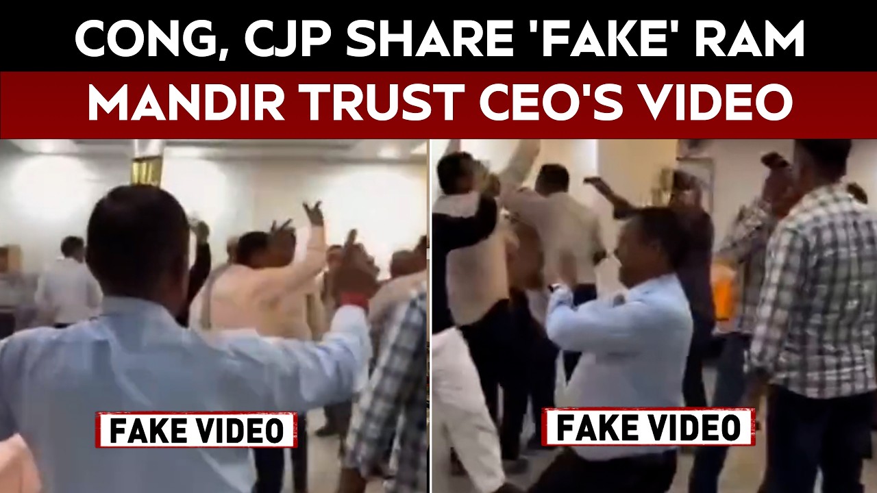Ram Temple Trust CEO's Fake Video Shared By Congress, CJP Sparks Row