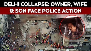 Delhi Building Collapse | Satya Niketan Building Collapse: Owner, Wife, Son Arrested After 7 Killed