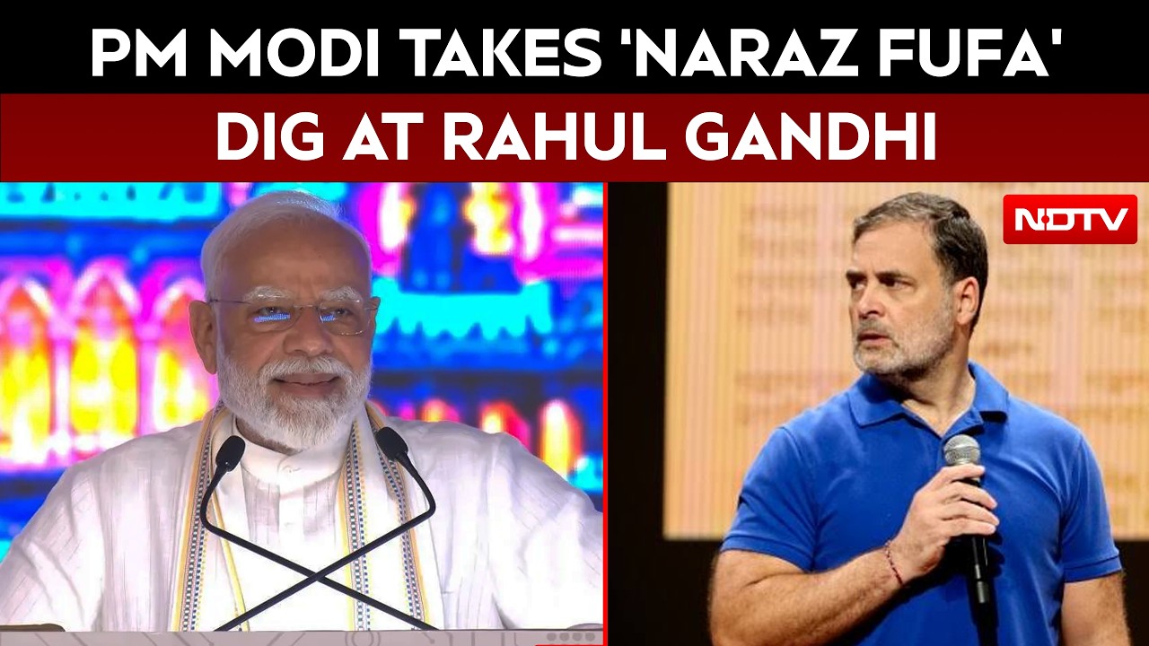 PM Modi Takes ‘Naraz Fufa’ Dig At Rahul Gandhi Over The Western Dedicated Freight Corridor
