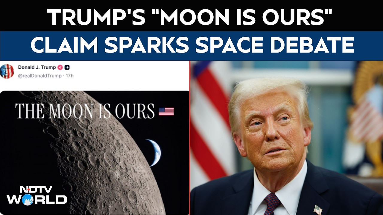Donald Trump’s “Moon Is Ours” Claim Sparks Space Debate