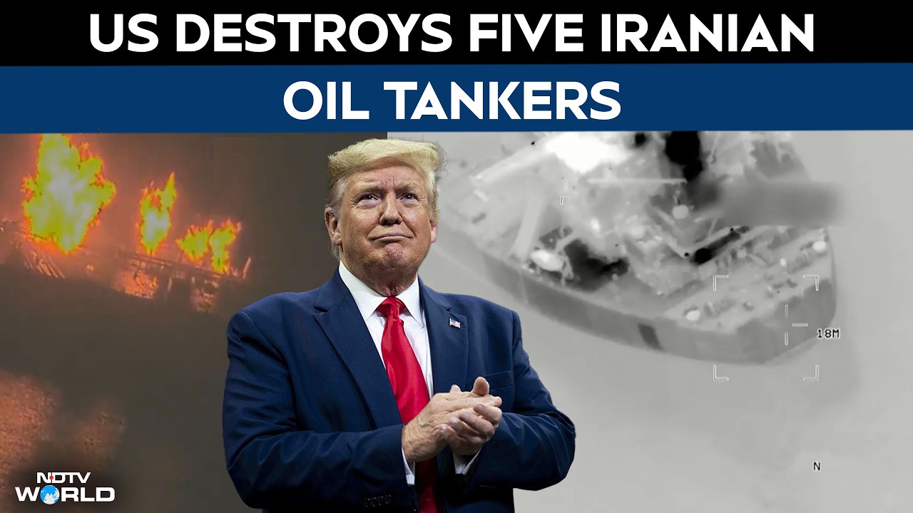 US Iran War News | US Strikes 5 Iranian Oil Tankers After Iran Targets Warship