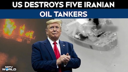 US Iran War News | US Strikes 5 Iranian Oil Tankers After Iran Targets Warship