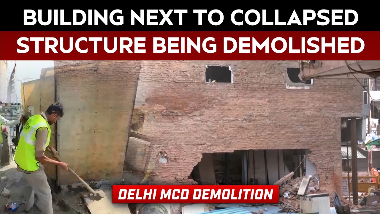 Delhi Demolition | Delhi's Satya Niketan Sees Phase-Wise Demolition After Building Collapse