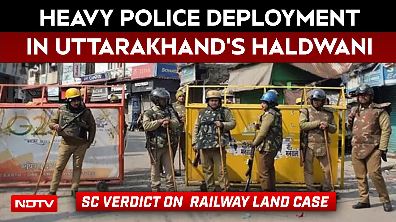 Police Deployed In Haldwani Ahead Of Supreme Court Verdict On Railway Land Case