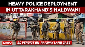 Police Deployed In Haldwani Ahead Of Supreme Court Verdict On Railway Land Case