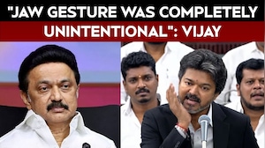 Vijay Clarifies Jaw Gesture Seen As Swipe At MK Stalin In Assembly