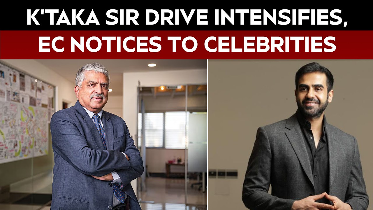 SIR Drive In Karnataka: EC Notices To Shiva Rajkumar, Nandan Nilekani, Nikhil Kamath