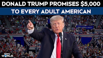Trump Promises $5,000 To Every Adult American If Republicans Retain Congress