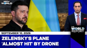 Zelensky's Plane 'Almost Hit' By Drone