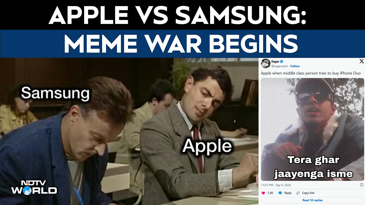 Apple Vs Samsung: Meme War After iPhone Duo Launch