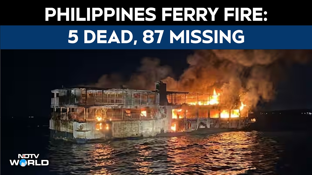 Philippines Ferry Fire: 5 Dead, 87 Missing Off Coron, Rescue Underway